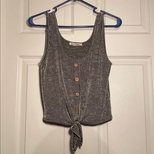 Caution to the Wind Striped Tank